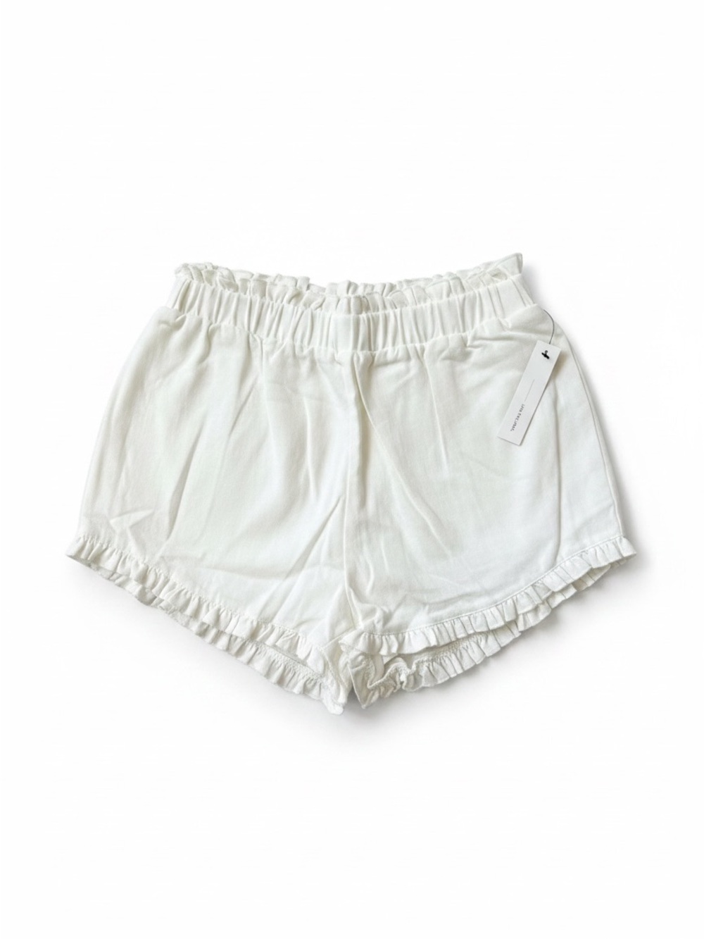 Lani The Label Ivory Cotton Ruffle Shorts Medium Bloomingdale’s Exclusive NWT